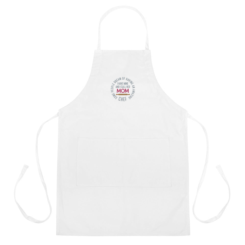 Amazing Chef MOM / Embroidered Apron