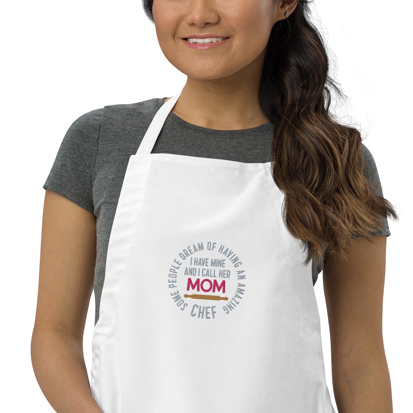 Amazing Chef MOM / Embroidered Apron