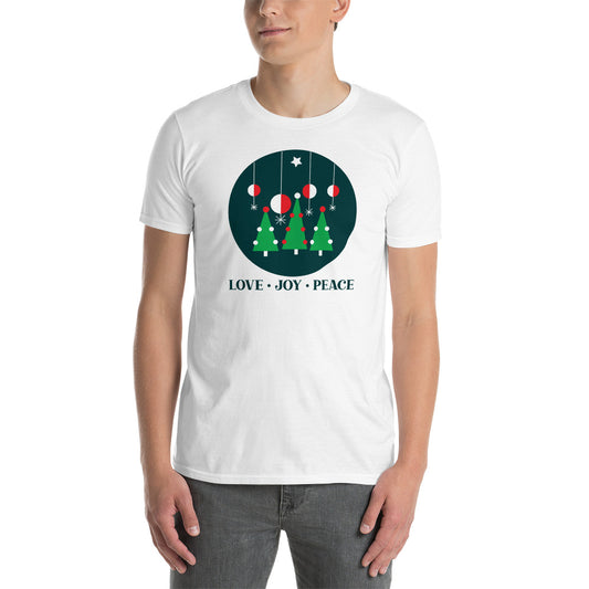Christmas Love, Joy, Peace T-shirt - Unisex | Holiday Apparel - Trendify