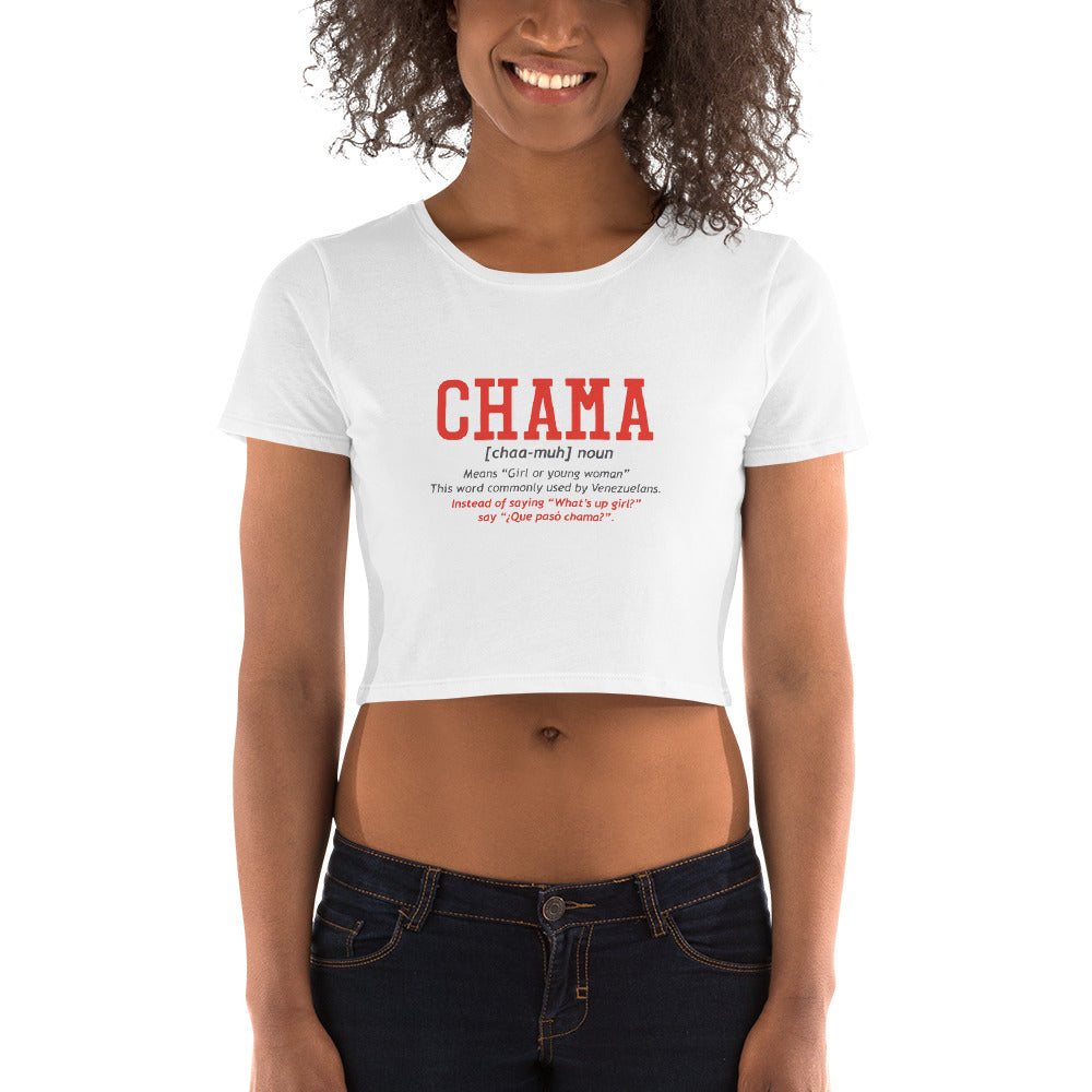 CHAMA Expressions crop tee