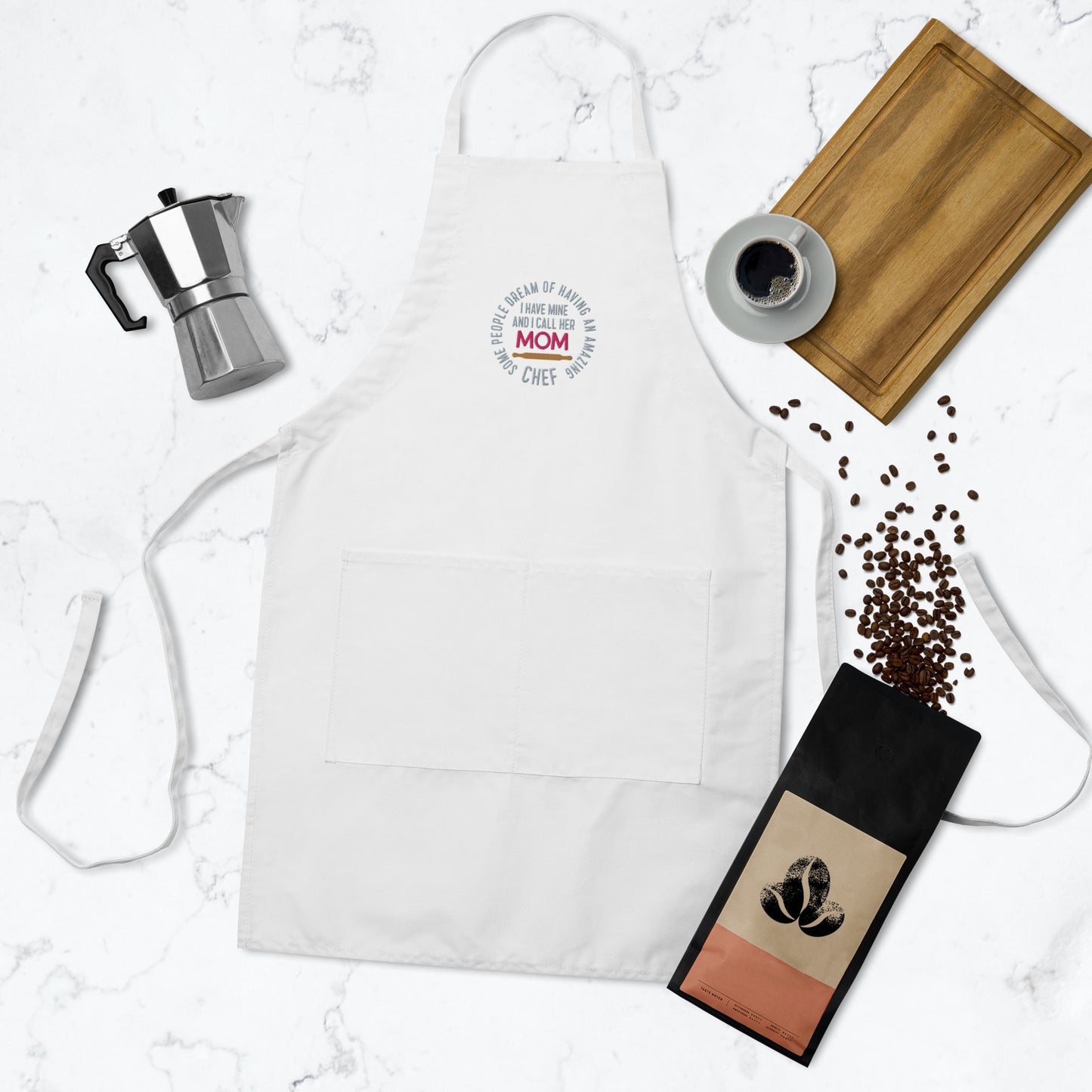 Amazing Chef MOM / Embroidered Apron