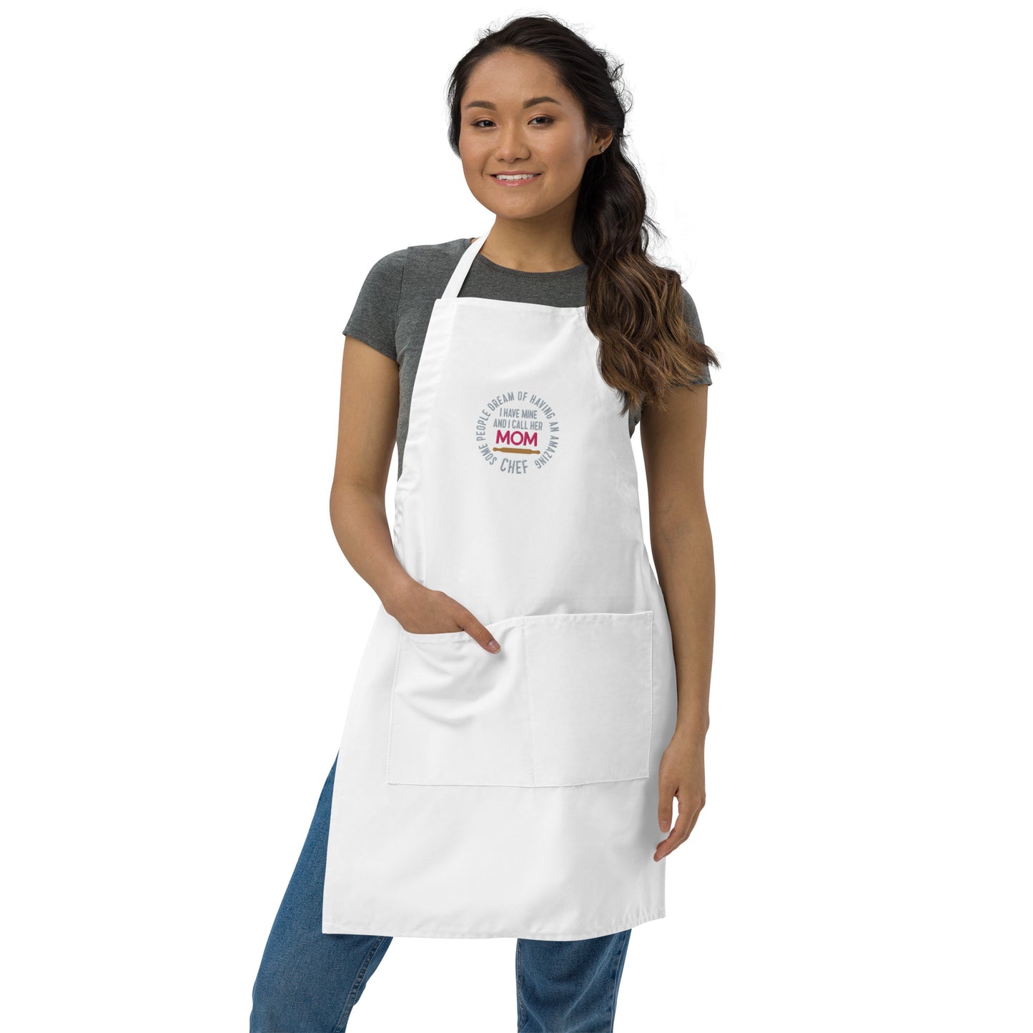 Amazing Chef MOM / Embroidered Apron