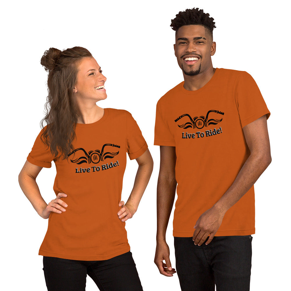 Live To Ride Unisex T-shirt - Stylish & Comfortable | Sasasco