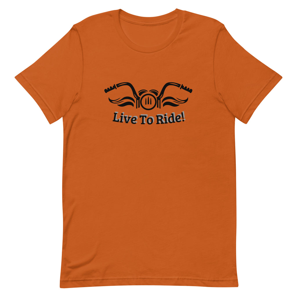 Live To Ride Unisex T-shirt - Stylish & Comfortable | Sasasco
