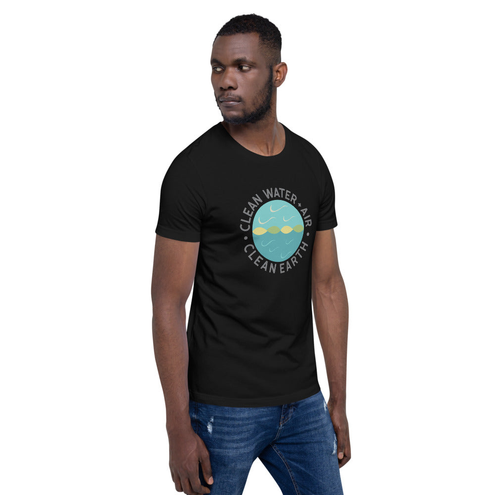 Clean Earth T-Shirt | Eco-Friendly Apparel | Environmental Message | Sasasco